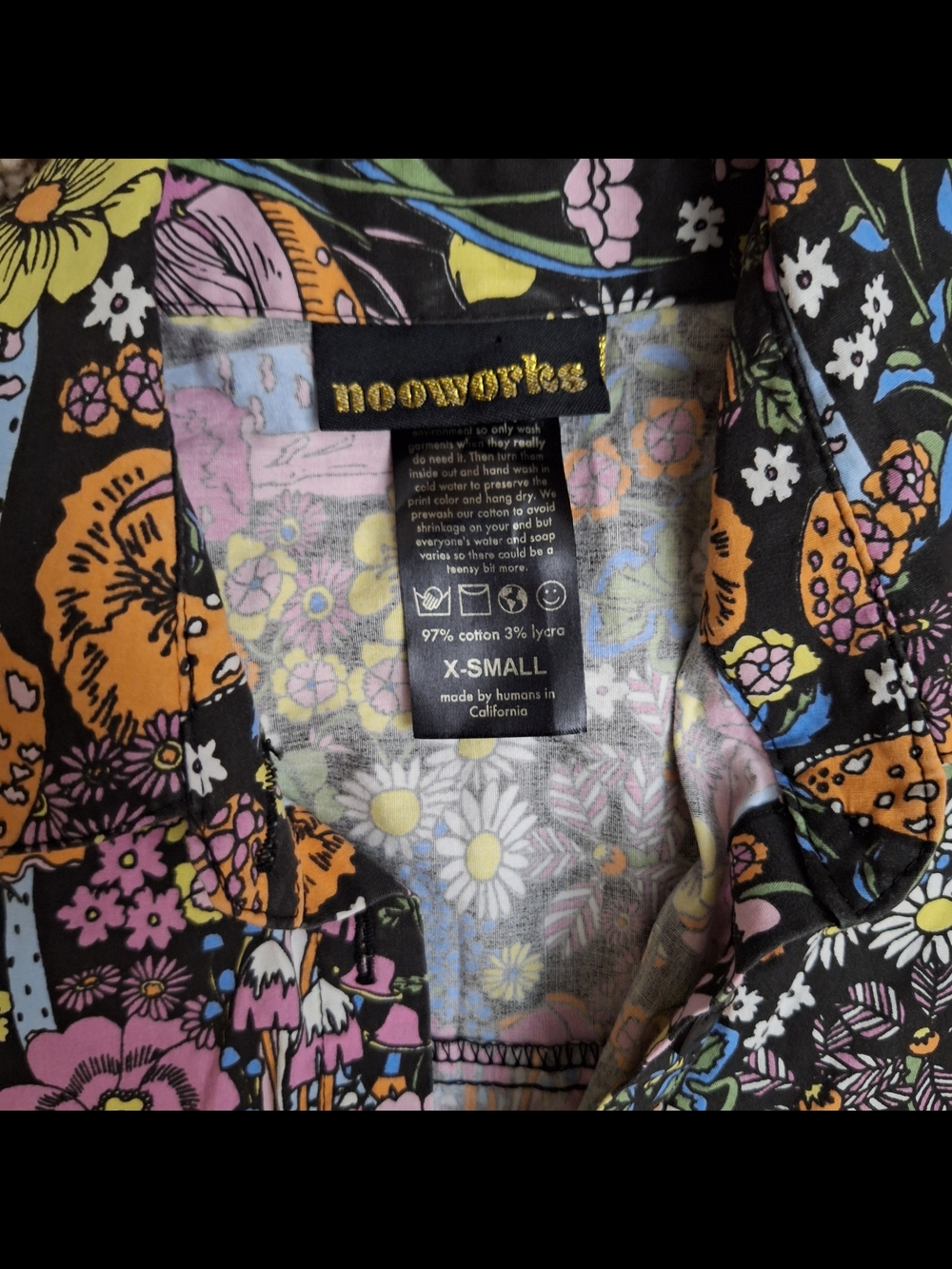 Nooworks Magic Mushroom Greta Dress XS Deadstock Rare - Picture 4 of 6